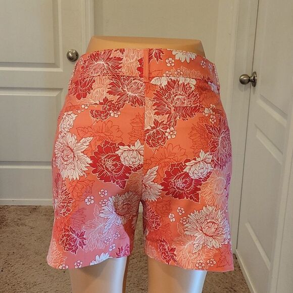 BRAND NEW ISAAC MIZRAHI PEONY FLORAL MIDI SHORT - Picture 10 of 14